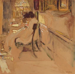 Madam Hessel Sy under lampan, c.1905