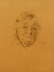 Porträtt av Madame Bénard framifrån