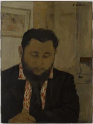 Porträtt av Thadée Natanson, 1897 (olja på kartong monterad på panel)