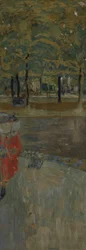 The Garden of La Muette i Passy, ​​Paris, ca 1906-1907 (valpsjuka på papper på duk)