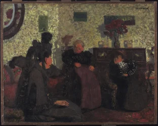 The Widows Visit, 1899 (olja på papper)