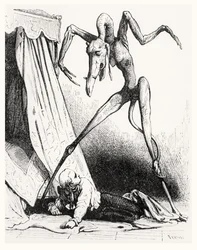 Illustration för The Devil in Love, 1845