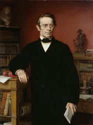 Porträtt av Johann Gustav Droysen 1808-1884, 1885.