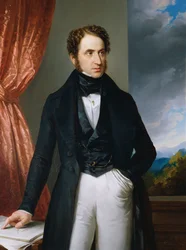 Porträtt av violinisten och kompositören Josef Benesch 1795-1873, 1840.