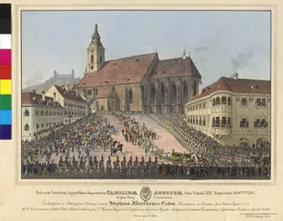Kröningen av kejsarinnan Caroline Auguste till drottning av Ungern den 25 september 1825 i Bratislava