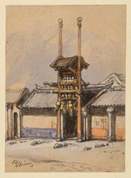 Teater i Peking. Ingångsportal