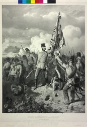 Prins Alexander av Hessen k. k. fältmarskalk löjtnant i slaget om Mincio vid Solferino den 24. juni 1859