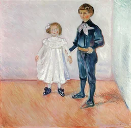 Erdmute och Hans-Herbert Esche, av Munch, Edvard (1863-1944). Olja på duk