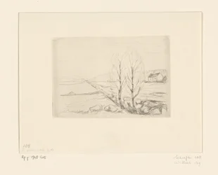 Landskap med hus Norskt landskap (originaltitel)