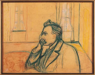 Porträtt av Friedrich Nietzsche
