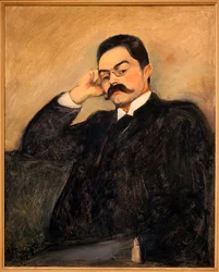 Porträtt av Thor Lutken (1863-1913) - Målning av Edvard Munch (1863-1944), olja på duk