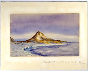 Observation Hill från Hut Point, 1911 (wc på papper)