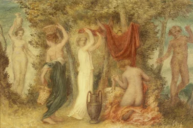Votive Offerings - Klassisk scen (olja på frässkiva)