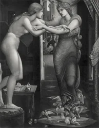The Birth of Galatea, c.1885 (mezzotint på lagt Indien-papper)