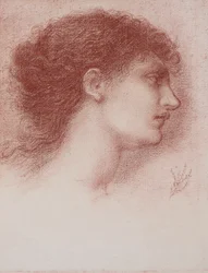 Euphrosyne Cassavetti (röd krita)