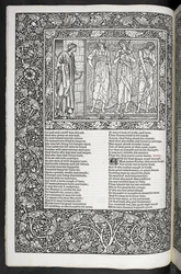 "The Works of Geoffrey Chaucer nu nytryckt med bilder designade av Sir Edward Burne-Jones"