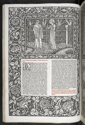 "The Works of Geoffrey Chaucer nu nytryckt med bilder designade av Sir Edward Burne-Jones"