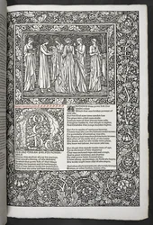 "The Works of Geoffrey Chaucer nu nytryckt med bilder designade av Sir Edward Burne-Jones"