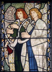 Angels Playing Harps, 1866 (målat glas)