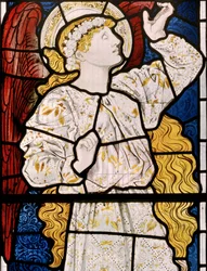 Bisceter, St Edberg, Morris, Marshall, Faulkner & Co, Edward Burne-Jones, Hope, 1866