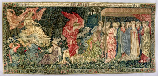 Passing of Venus, designad 1901 och vävd 1926 (ull, siden och linneväv)