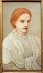 Porträtt av suffragetten Lady Frances Balfour (1858-1931) Målning av Edward Burne Jones (1833-1898) 1880 Sön. 0,63x0,38 m Nantes, Musee des Beaux Arts