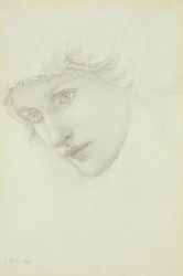 Studie för chefen för en sjöjungfru, 1885