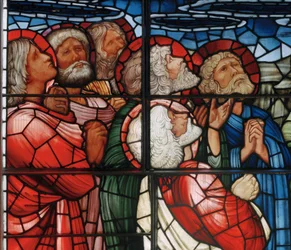 The Ascension Window, detalj, 1885 (målat glas)