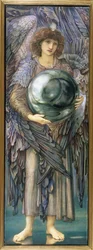 The Days of Creation: the First Day, 1870-76 (wc, gouache, skalguld & platinafärg på linnebelagd panel förberedd med zinkslipad)