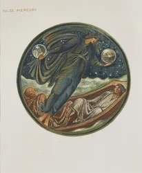 Blomsterboken: XXXVI. Falsk Mercury, 1905 (litho med gouache på papper)