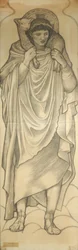 Den gode herden, 1880 (krita på papper)