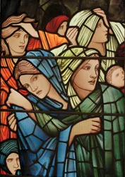 The Last Judgment Window, detalj, 1897 (målat glas)