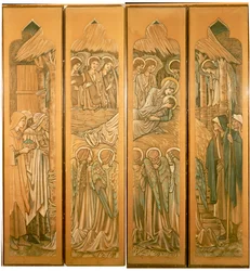 The Nativity, tecknade serier för det målade glasfönstret på St. Deiniol, Hawarden, 1897