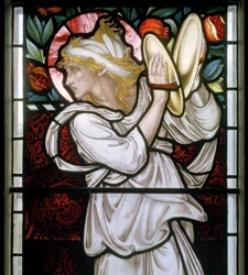Waterford, St Michael & All Angels, Morris & Co., Edward Burne-Jones, Miriam detalj, 1872