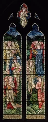 Wilden, All Saints, Morris & Co., Edward Burne-Jones, John Henry Dearle (1859-1932), Angels Of Paradise, Angel Musicians, 1902-1914, Louisa, Alfred, The Baldwins, Premiärminister, Methodist, Worcesters