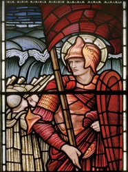 Wilden, All Saints, Morris & Co., Edward Burne-Jones, John Henry Dearle (1859-1932), Joshua, detalj, 1902-1914, Louisa, Alfred, The Baldwins, premiärminister, metodist, Worcestershire, Arts & Crafts,