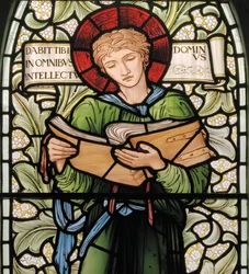 Wilden, All Saints, Morris & Co., Edward Burne-Jones, John Henry Dearle (1859-1932), Timothy, detalj, 1902-1914, Louisa, Alfred, The Baldwins, premiärminister, metodist, Worcestershire, Arts & Crafts,