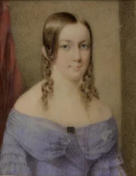 Porträtt av en dam, 1842.