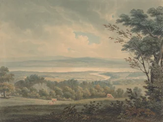 Mötet mellan floderna Severn och Wye, nära Chepstow