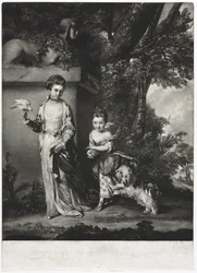 Damerna Amabel och Mary Jemima Yorke, ca. 1761.