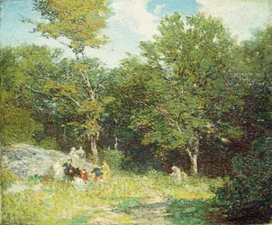 Plocka blommor,
