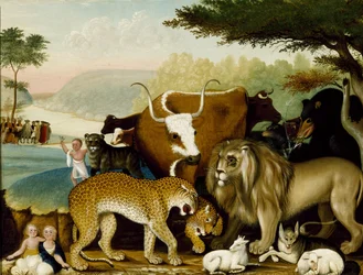 The Peaceable Kingdom, ca 1846-47 (olja på duk)