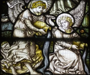 Änglar, 1882 (målat glas)