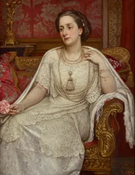 Porträtt av Lady Edith, fru till Henry, 7:e hertigen av Northumberland