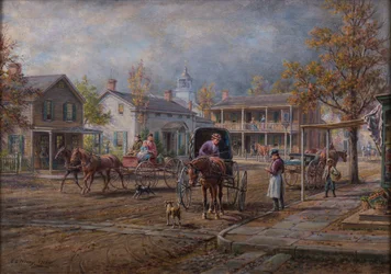 A Village Street, 1916