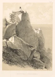 Illustrerad utflykt i Italien vol. II: Gamla murar, Monte Circello, 1846.