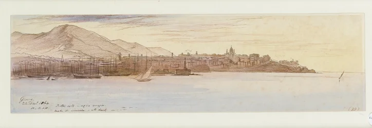 Utsikt över Genua, 1864