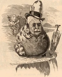 Tecknad film av Ferdinand de Lesseps