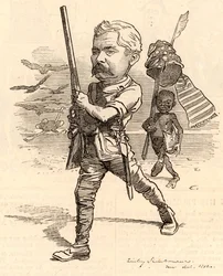 Illustration med Henry Morton Stanley