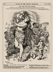 Vår vädjan om öppna ytor. Punch, juni 1883, 1883.